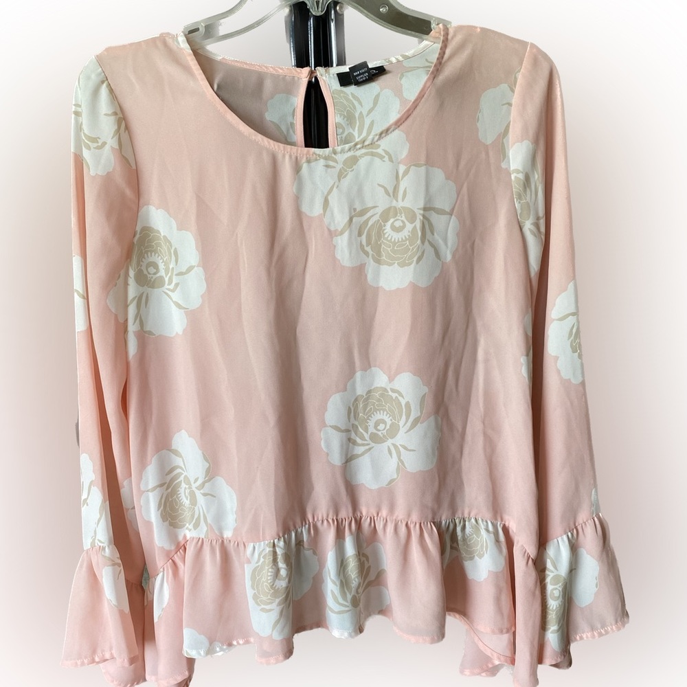 a.n.a. Floral Lightweight Top M - Picture 2 of 8